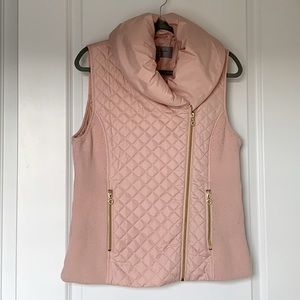 Marc New York Quilted Puffer Vest Size L Pink